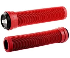 Vairo rankenėlės ODI Soft Longneck BMX Flangless 143mm Bright Raudona