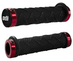 Vairo rankenėlės ODI X-Treme MTB Lock-On 130mm Bonus Pack Juodas/Raudona