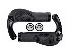 Vairo rankenėlės ProX GP-40B 135mm Ergo + Bar-Ends Lock-on juodas