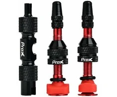 Ventilių komplektas ProX Tubeless + key 40mm red