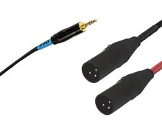 SOUND STATION QUALITY (SSQ) SSQ MIXLR1 SS-1816 Kabelio lizdas Stereo 3,5 mm - 2x XLR 1 m Juodas