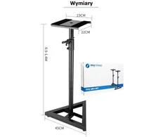 sound station quality (ssq) SSQ SM1 KIT - a pair of studio monitorius stands