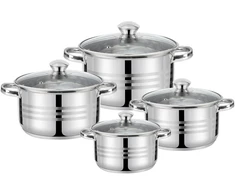 Galicja 4 katlu komplekts: 14/16/18/22 cm – 1 2/1 8/2 5/4 5 l 47009 44 x 25 5 x 15 5 GALICJA 47009