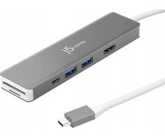 J5create – 4k60 Elite USB-C 10gbps daugiafunkcis adapteris