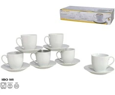 Brock 6 krūžu/šķīvju komplekts 12 priekšmeti 8 × 13 × 13 cm KITCHEN&amp;GO