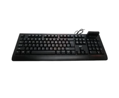 Acer AKW320 | Klaviatūra | su laidu | US | Smart Card Reader | Juodas | Retil pack