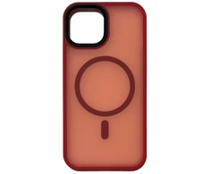 Dėklas iLike Connect hibrīdais magnētiskais apvalks iPhone 15 PC + TPU divslāņu MagSafe saderīgs triecienizturīgs plūmju krāsā