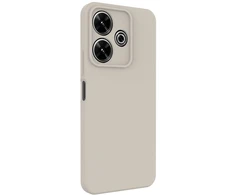 Back Cover Connect Xiaomi Redmi Note 13 4G Premium Quality Soft Touch Silikoninis dėklas Sidabrinis