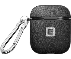 Evelatus Priedai do słuchawek Tylny pokrowiec Apple dėklas skirtas AirPods Juodas (EAC01BK)