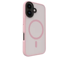 Evelatus iPhone 16 hibrīdais apvalks MagSafe PC + TPU rozā