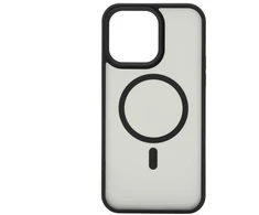 Dėklas Evelatus Apple iPhone 14 Pro Max Hybrid Case With MagSafe PC+TPU Juodas