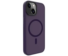 Dėklas Evelatus Apple iPhone 15 Hybird Case With Magsafe PC+TPU Deep Violetinė
