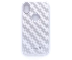 Dėklas Evelatus Apple iPhone X Carbon Sidabrinis