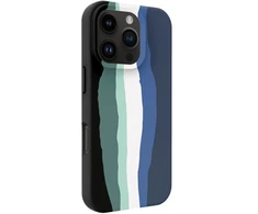 Back cover Evelatus Apple iPhone 16 Pro Multi-Colored Silikoninis dėklas With MagSafe Aqua Mėlyna
