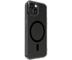 Dėklas Evelatus Apple iPhone 15 Clear Case With MagSafe and Camera Protection Transparent Juodas