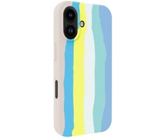 Aizmugurējais vāciņš Evelatus Apple iPhone 16 Multi-Colored Silikoninis dėklas With MagSafe rusvai gelsvas Kreminis EVEA16SCMULTIMA ()