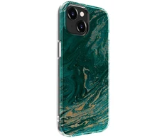 Dėklas Evelatus Apple iPhone 15 PC Customized Print Design Marble Turquoise