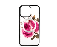 Evelatus Apple iPhone 14 Pro Max Odinis dėklas Zipper Design Flower Baltas