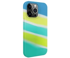 Dėklas Evelatus Apple iPhone 15 Pro Silicone case Multi-Colored Geltona Žalias