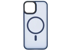 Dėklas Evelatus Apple iPhone 13 Pro Max Hybrid Case With MagSafe PC+TPU Mėlyna