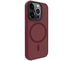 Dėklas Evelatus Apple iPhone 15 Pro Hybird Case With Magsafe PC+TPU Plum