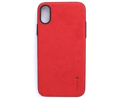 Dėklas Evelatus Apple iPhone X Velvet Raudona