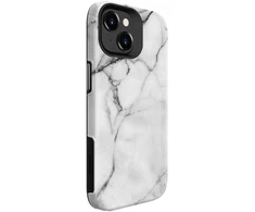 Dėklas Evelatus Armor Case iPhone 15 TPU + PC Divslāņu Pielāgota Mramora Baltā Druka Šokaizturīga Izturīga Aizsardzība