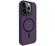 Dėklas Evelatus Apple iPhone 15 Pro Max Hybird Case With Magsafe PC+TPU Deep Violetinė