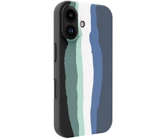 Aizmugurējais vāciņš Evelatus Apple iPhone 16 Multi-Colored Silikoninis dėklas With MagSafe Aura Mėlyna EVE16MULTIACNN ()