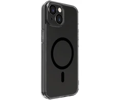 Dėklas Evelatus Apple iPhone 15 Plus Clear Case With MagSafe and Camera Protection Transparent Juodas