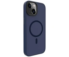 Dėklas Evelatus Apple iPhone 15 Plus Hybird Case With Magsafe PC+TPU Dark Mėlyna