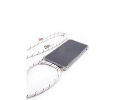 Dėklas Evelatus Samsung A50 Case with rope Baltas Stripes Transparent