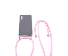 Dėklas Evelatus Samsung A50 Case with rope Rožinė Transparent