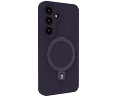 Aizmugurējais vāciņš Evelatus Samsung Galaxy S25 Premium Magnetic with Stand Soft Touch Silikoninis dėklas Violetinė EVESAMS25PMSSCP ()
