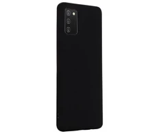 Evelatus Samsung Galaxy A02s Nano Silikoninis dėklas Soft Touch TPU Juodas
