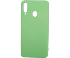 Evelatus Samsung Galaxy A20s Nano Silikoninis dėklas Soft Touch TPU Žalias