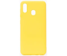 Evelatus Samsung Galaxy A20E Nano Silikoninis dėklas Soft Touch TPU Geltona