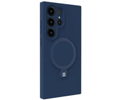 Aizmugurējais vāciņš Evelatus Samsung Galaxy S25 Ultra Premium Magnetic with Stand Soft Touch Silikoninis dėklas Midnight Mėlyna EVESAMS25UPMSSCMB ()