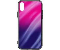 Evelatus Samsung Galaxy A70 Vanduo Ripple Gradient Color Anti-Explosion Tempered Glass Case Gradient Rožinė-Violetinė