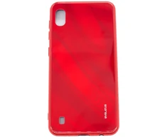 Evelatus Samsung Galaxy A10 Vanduo Ripple Full Color Electroplating Tempered Glass Case Raudona