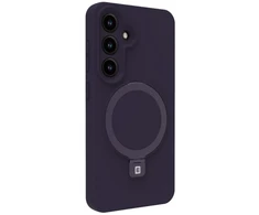 Back cover Evelatus Samsung Galaxy S25 Premium Magnetic with Stand Soft Touch Silikoninis dėklas Violetinė