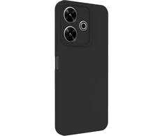 Back Cover Evelatus Xiaomi Redmi 13 4G Premium Magnetic Soft Touch Silikoninis dėklas Juodas