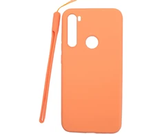 Evelatus Xiaomi Xiaomi Redmi Note 8 / Redmi Note 8 2021 Soft Touch Silikoninis dėklas with Strap Rožinė