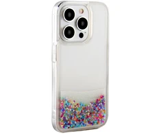 iLike Dėklas na telefon Tylny pokrowiec Apple iPhone 15 Pro Silikoninis dėklas Vanduo Glitter Rainbow (ILIAPP15PSWGR)
