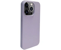 iLike galinis dangtelis Apple iPhone 14 Pro Max silikoninis plastikinis dėklas Eco* spausdinto dizaino gėlių violetinis ILIAP147EBWFP