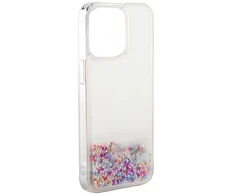 iLike Tył pokrowca Apple iPhone 13 Silikoninis dėklas Vanduo Glitter Mėlyna ILIAPP13SWGR