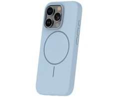 Dėklas iLike Tylny pokrowiec Apple iPhone 16 Pro Max Soft Touch Silicone case With Magnetic Light Mėlyna ILIAPP16PMSTSCMLB