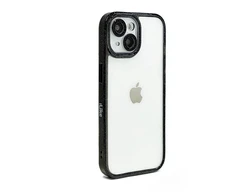 „iLike Apple“ nugarėlės dėklas iPhone 15 Pro Max žvaigždžių lęšio akrilinis dangtelis Juodas ILIAPP15PMSACB