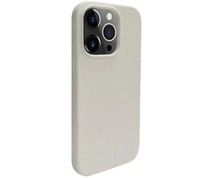 iLike galinis dangtelis Apple iPhone 14 Pro silikoninis plastikinis dėklas Eco* Print Design Baltas (ILIAP141EBWW)