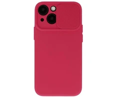 „iLike Apple iPhone 14 Pro Max“ „Camshield“ galinis dėklas, minkštas, tamsiai vyšninis